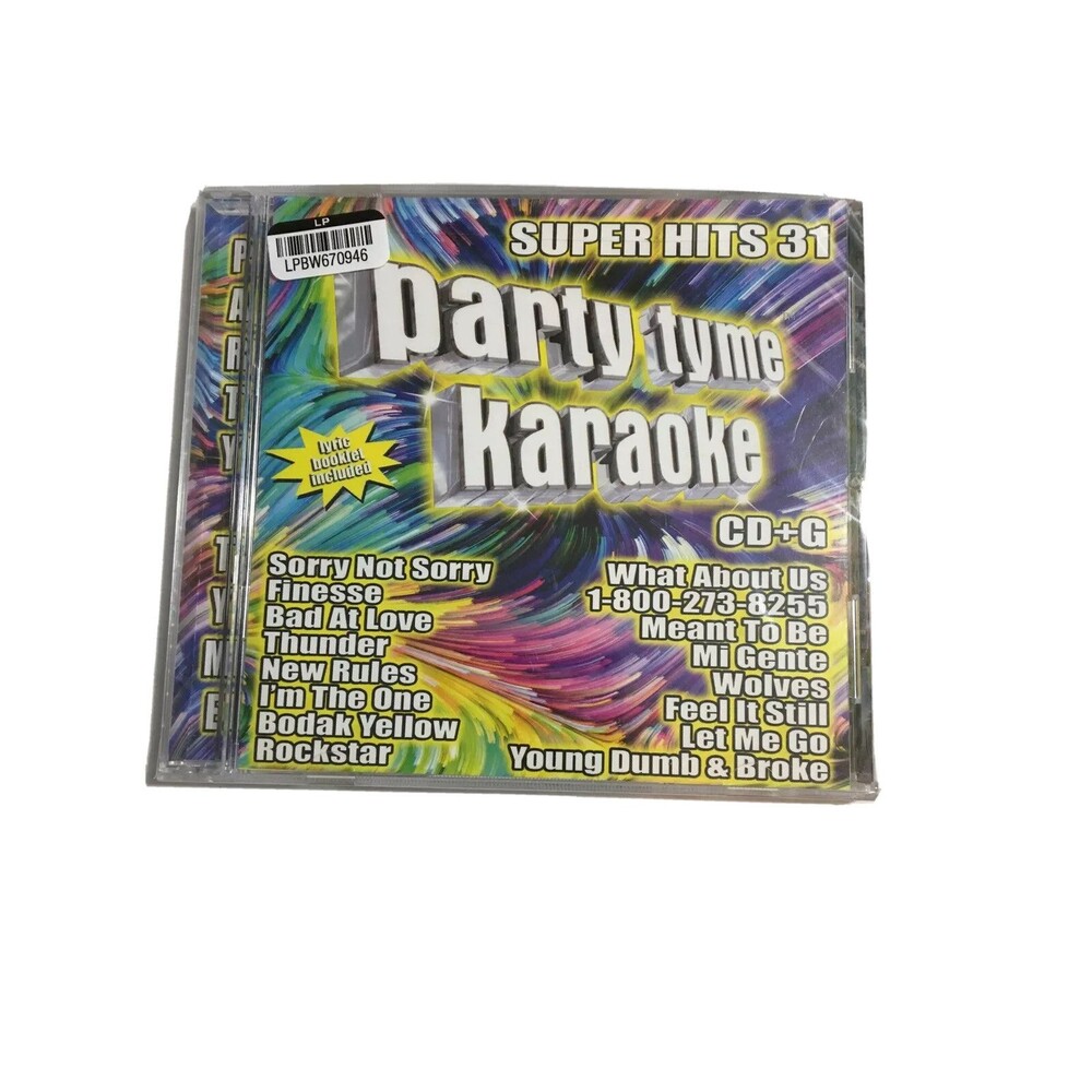 Party Tyme Karaoke Super Hits 31 Audio CD Sybersound - 2018